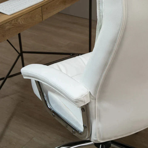 Rootz Office Chair - Desk Chair - Swivel Chair - Ergonomic Work Chair - White