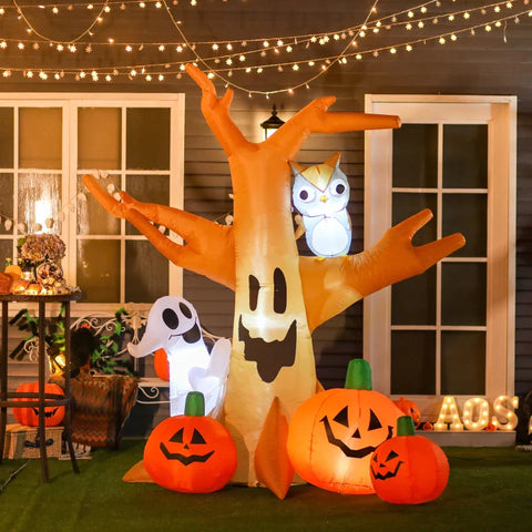 Rootz Halloween-Baum – Halloween aufblasbar – aufblasbarer Gruselbaum – gruselige Luftfigur – 120/240 cm