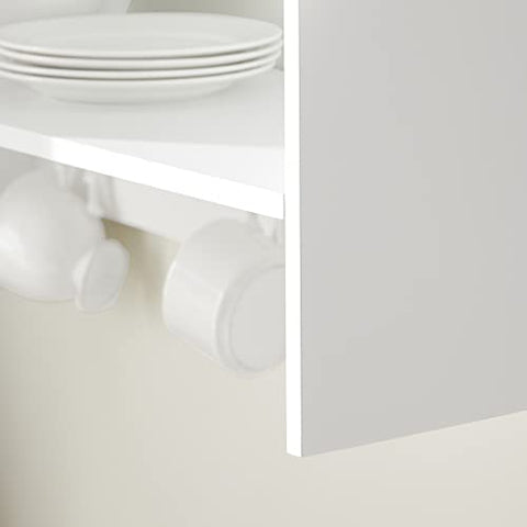 Rootz wandgemonteerd keukenbord bekerrek - keukenwandplank - keukenopbergrekplank