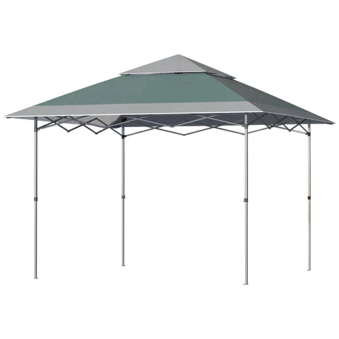 Rootz Gazebo - Party Tent - Garden Gazebo - Party Gazebo - Pop UP Tent - Steel/Oxford Cloth - Green - 3.6L x 3.6W x 2.68H m