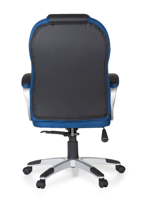 Rootz Gaming Chair - Blue - Racer Sports Seat - Armrest - Racing Desk Chair - Modern Gamer Design - Swivel Chair with Rocker Function (Up to 120kg)