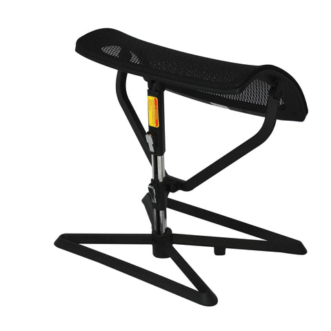 Rootz Pro Leg Support Footrest - Height Adjustable Fabric Leg Rest for Office Work Desk