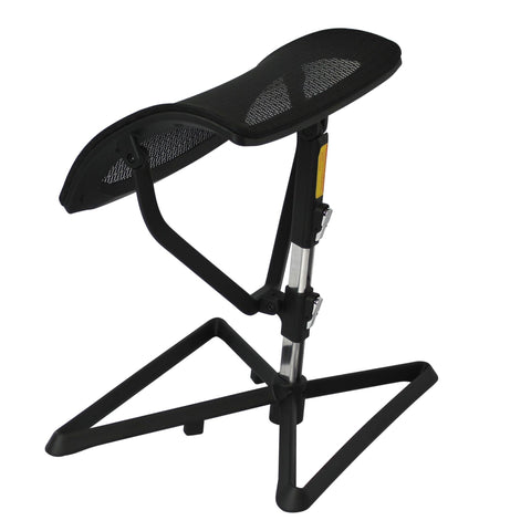 Rootz Pro Leg Support Footrest - Height Adjustable Fabric Leg Rest for Office Work Desk