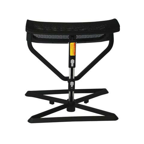 Rootz Pro Leg Support Footrest - Height Adjustable Fabric Leg Rest for Office Work Desk