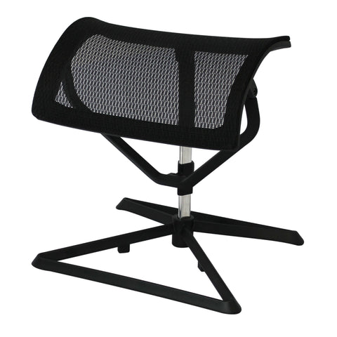Rootz Pro Leg Support Footrest - Height Adjustable Fabric Leg Rest for Office Work Desk
