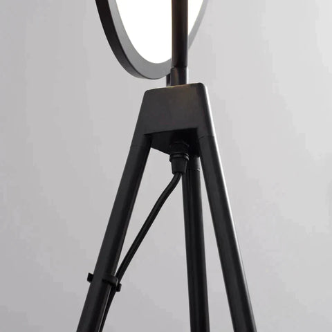 Rootz Floor Lamp - LED Floor Lamp - Adjustable By 350 Degrees Floor Lamp - Industrial Floor Lamp - ABS - Black - 60 x 60 x 163 cm