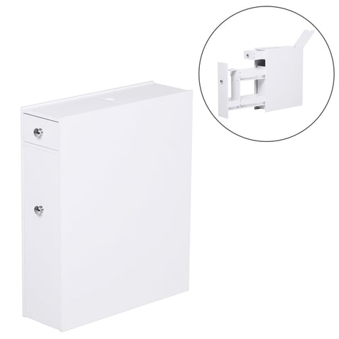 Rootz Badkamermeubel - Ladekast - Badkamermeubel - Opbergkast - 2 Lades - 1 Opbergvak - Hout - 48 x 17 x 57 cm - Wit