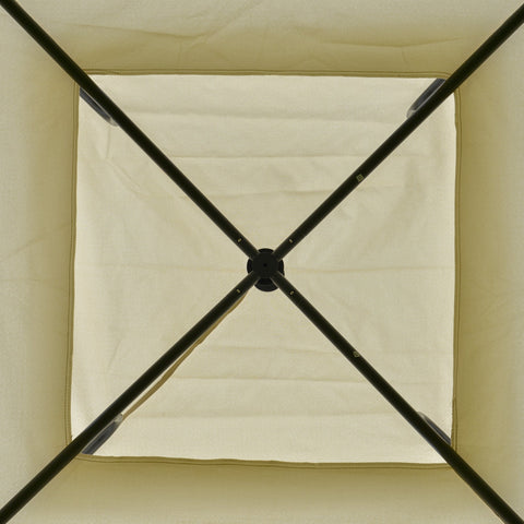 Rootz Garden pavilion - Party tent - Sun protection - Polyester - Beige - 3.5 x 3.5 x 2.7 m