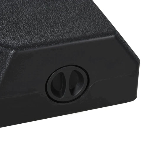 Rootz Parasol Stand - Umbrella Stands - Cross Base - Can Be Filled With Water Or Sand - 4-piece Parasol Stand - Steel - HDPE Plastic - Black - 80 x 80 x 56 cm