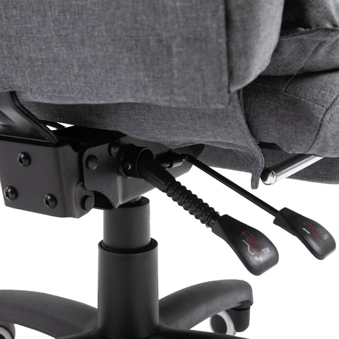 Rootz Office Chair - High Rug Railing - Rotatable 360 Degrees - Gray