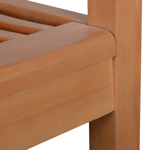 Rootz Garden Bench - 2-Person Garden Bench - Bench -  Wooden Bench - Poplar Wood - Yellow - 126.8 x 62 x 91.3 cm