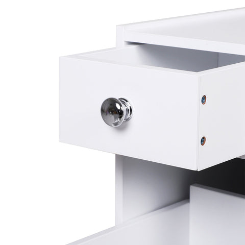 Rootz Badkamermeubel - Ladekast - Badkamermeubel - Opbergkast - 2 Lades - 1 Opbergvak - Hout - 48 x 17 x 57 cm - Wit