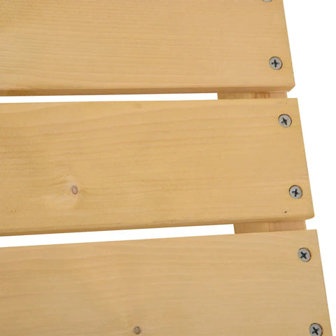 Rootz Garden Bench - Wooden Bench - Rustic Bench - 2 Seater Bench - Garden Furniture - Natural - 110 x 38 x 35 cm