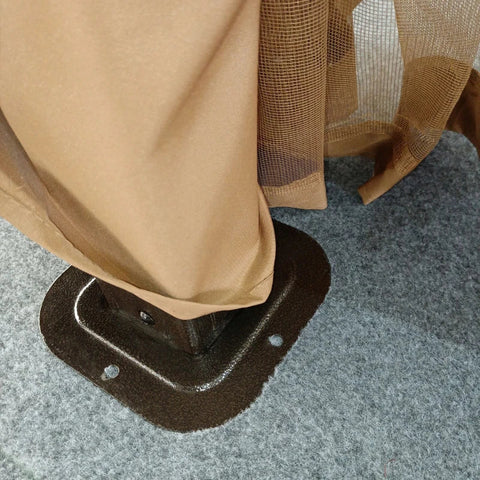 Rootz Gazebo - Garden Gazebo - Pavillon - Garden Pavillon - Party Tent - Brown