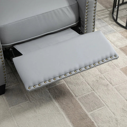 Rootz Recliner Chair - Reclining Function - Armchair - Tv Armchair - Grey -  70.5 cm x 86 cm x 99 cm