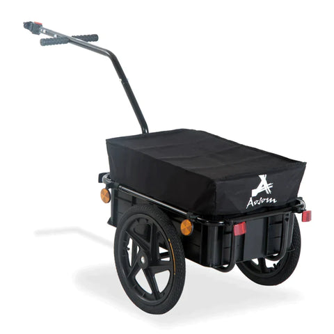 Rootz Bicycle Trailer - Cargo Trailer - Bike Trailer - Cargo Trailer - Garden Trolley - Black - 144 x 59 x 80 cm