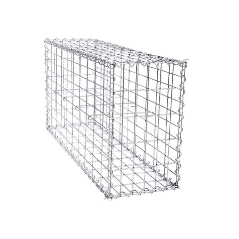 Rootz Stone Gabion - Rectangular Stone Gabion - Gabion Wall - Gabion Basket - Gabion Retaining Wall - Gabion Structure - Decorative Gabion - Silver - 100 x 50 x 30 cm (L x W x H)