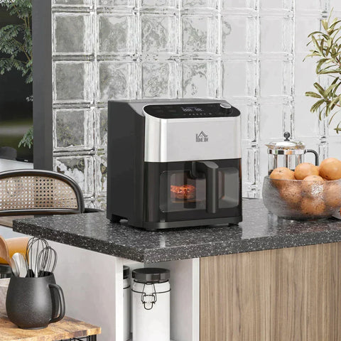 Rootz Hot Air Fryer - Oil-Free Frying - Frying - Baking - Reheating - Easy Cleaning - Black - 31 x 37.5 x 32cm