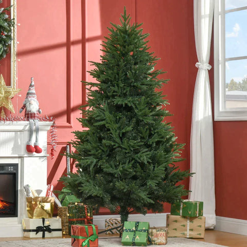 Rootz Christmas Tree - Artificial Fir - Realistic Appearance - Quick Assembly - Plastic - Green - 120 x 120 x 180cm