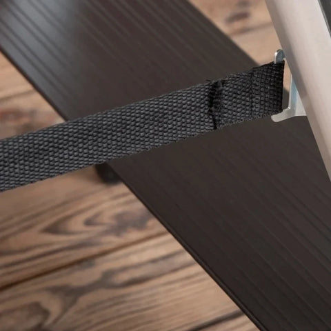 Rootz Aluminum Ladder - Work Ladder - Foldable Work Ladder - Non-slip - Rust-proof With Tool Tray - Aluminum - Silver - 45.5 x 82 x 145cm