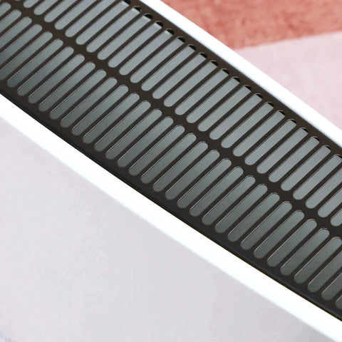 Rootz Heater - Heater Fan - Electric Heater - LED Light with 3 Levels - Timer Heater - Plastic - White - 60 x 18.5 x 39.5 cm