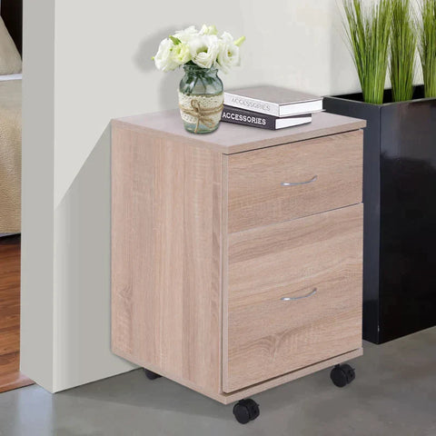 Rootz Rolkast - Verrijdbare Kast - Rolcontainer - Kast - Opbergkast - 2-ladekast