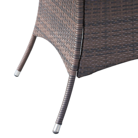 Rootz Garden set - Seating furniture set - 7-piece Garden seating group - Chic - Brown