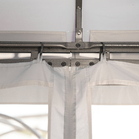 Rootz Pavilion - Party tent - Steel/Polyester - - Double roof - Light gray - 3 x 3 x 2.8 m