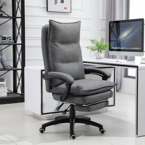 Rootz Office Chair - High Rug Railing - Rotatable 360 Degrees - Gray