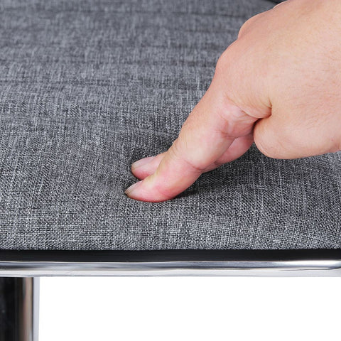 Rootz Bar Stools - Set Of 2 Bar Stools - Adjustable Bar Stool - Counter Stools - Kitchen Stools - Bar Stools For Small Spaces - With Backrest - Gris - 42 x 46 x (91-113) cm