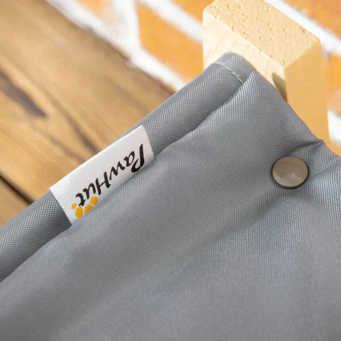 Rootz Pet Bed - Pet Sofa - Hondensofa - Hondenbed - Met Kussen - Kattenbed - Kattensofa - Naturel/Lichtgrijs - 90 x 50 x 28 cm