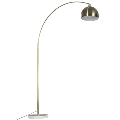 Rootz Arc Lamp - Arc Floor Lamp - Marble Base - Adjustable Shade - Floor Lamp - Metal - 31 x 120 x 205cm