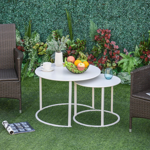 Rootz Side table - Coffee table - Bed table - Set of 2 - Metal