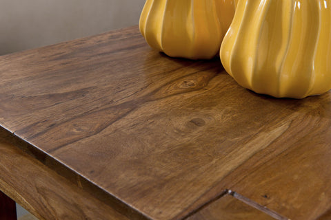 Rootz Satztische – 3er-Set – Massivholz Sheesham – Dunkelbraun – Naturholz – Landhausstil – Beistelltische