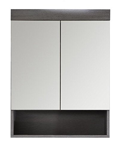 Rootz Bathroom Set of 3 - Vanity Set - Chest of Drawers - Storage Dresser - Modern Bath Furniture - Organizer - Silver - 103 x 190 x 31 cm