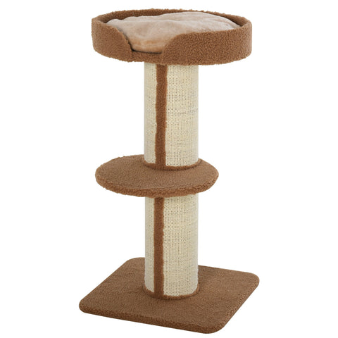 Rootz Scratching post - Play tree - Chipboard - Light brown - 45 x 45 x 81 cm