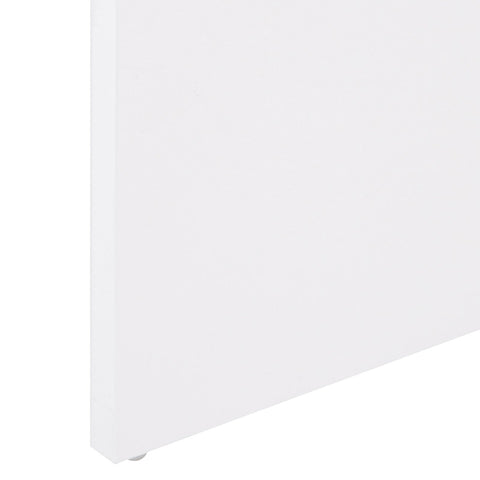 Rootz Coffee Table - Side Table - Storage Space - 90 x 60 x 42 cm - Processed Wood - Aluminum - White