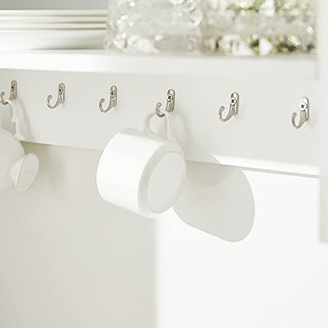 Rootz wandgemonteerd keukenbord bekerrek - keukenwandplank - keukenopbergrekplank