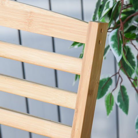 Rootz Garden rocking chair - Armchair - Garden chair - Bamboo - Natural - 70 x 100 x 95.5 cm