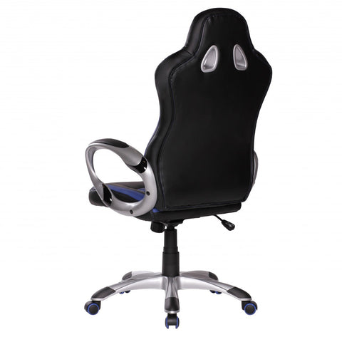 Rootz Executive Chair - Blue Gaming - Racing Swivel Chair - Synchronous Mechanism - 110kg Desk Chair