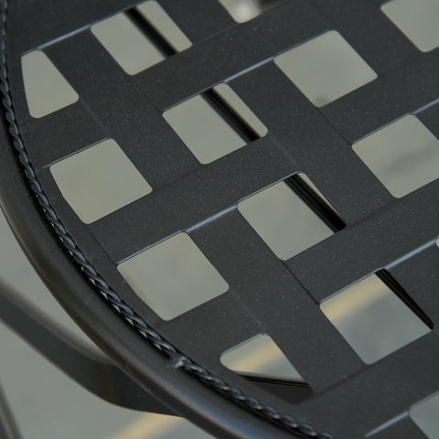 Rootz Garden set group - 3-piece mosaic table - 2 folding chairs - metal - multicolored