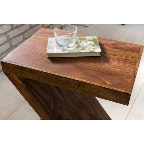Rootz Beistelltisch – Z-förmiger Beistelltisch – Beistelltisch – Holz – Braun