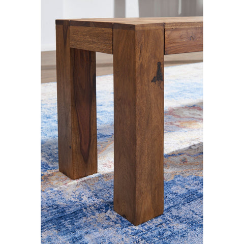 Rootz Dining room bench - Solid Wood - - Dining bench - 160 x 35 cm - Brown