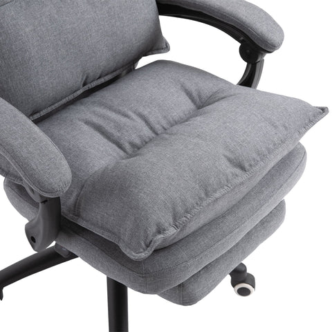 Rootz Office Chair - High Rug Railing - Rotatable 360 Degrees - Gray