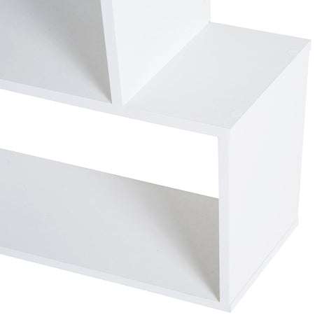 Rootz Bookcase - Folding Screen - Chipboard - 6 Sections - Bookshelf - White