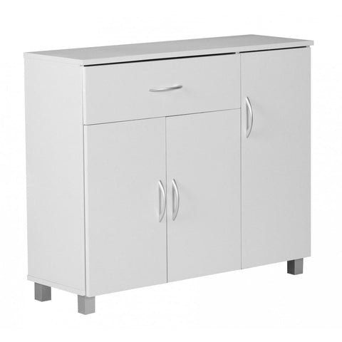 Rootz Sideboard - Flurschrank - Kommode - Buchenholz - Holz - Braun / Weiß