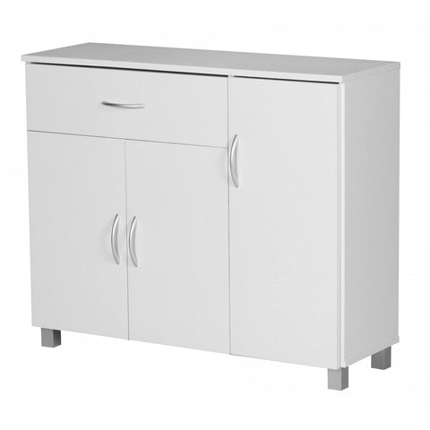 Rootz Sideboard - Flurschrank - Kommode - Buchenholz - Holz - Braun / Weiß