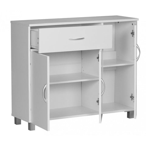 Rootz Sideboard - Flurschrank - Kommode - Buchenholz - Holz - Braun / Weiß