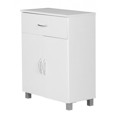 Rootz Sideboard - Hallway cupboard - Drawer - French doors - Beech - Brown / White - Side cabinet