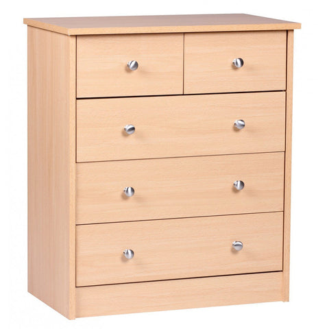 Rootz Chest of drawers - Sideboard - 5 drawers - Light brown - Modern sideboard